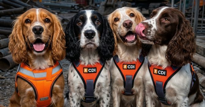 Close,Up,Photo,Of,Picture,Of,4,Different,Looking,Spaniel